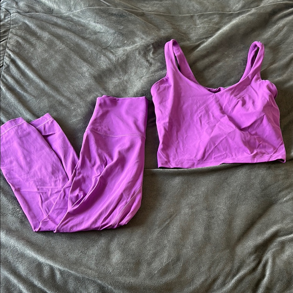 Women's Purple lululemon Set